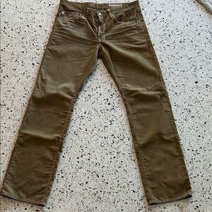 AG taupe corduroy jean - 34”